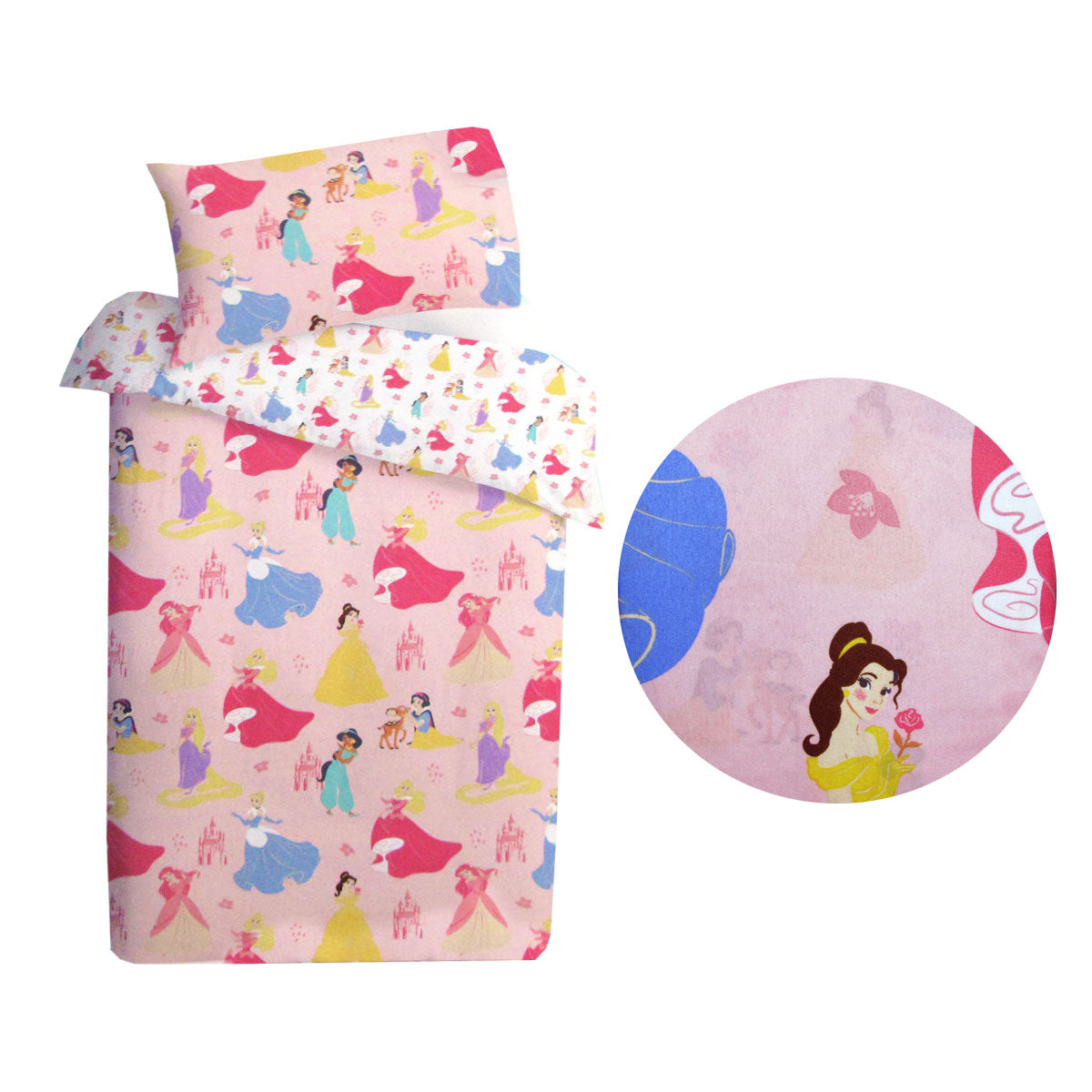 Disney Princess Reversible Licensed Quilt Cover Set Single