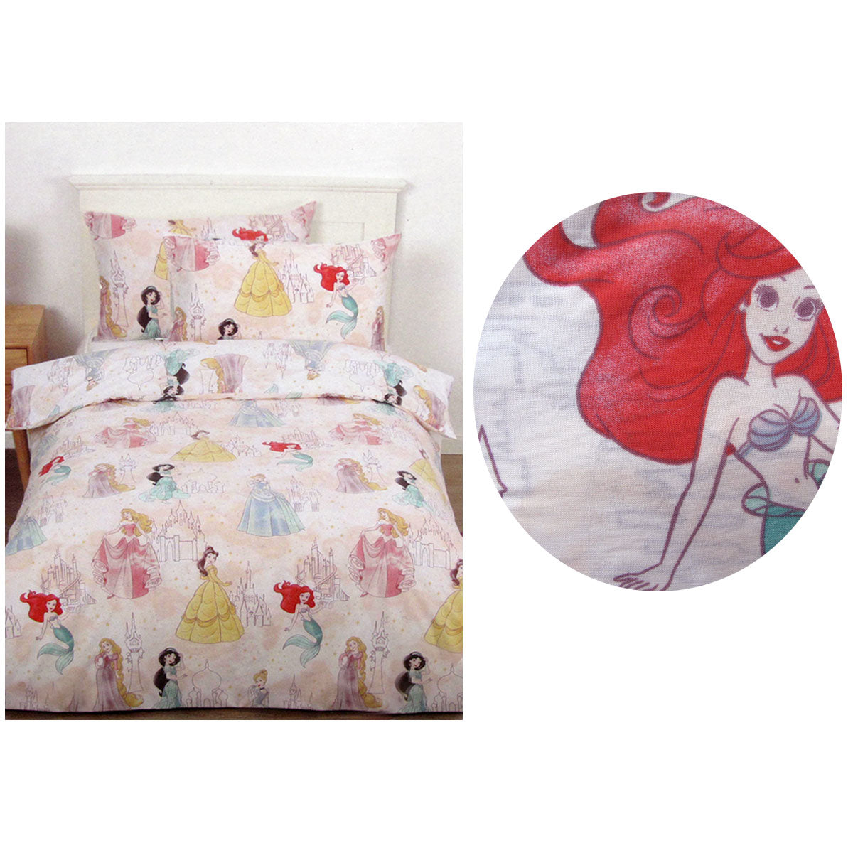 Disney Princesses Pink Licensed Quilt Cover Set Single