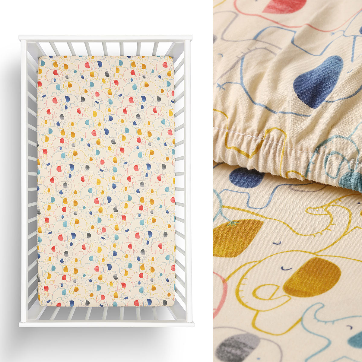 Cotton Cot Fitted Sheet