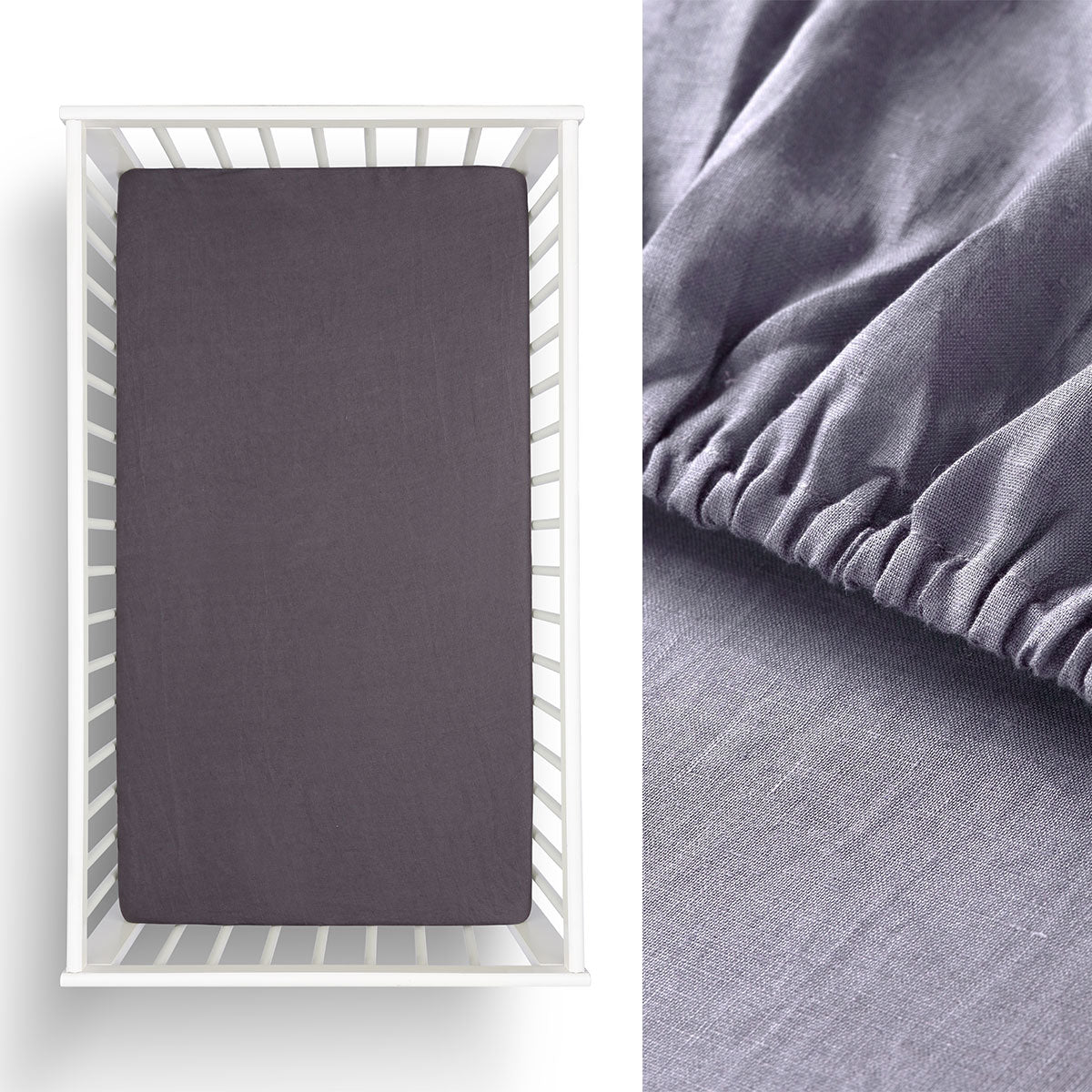 Twin Pack Hemp Cot Fitted Sheet