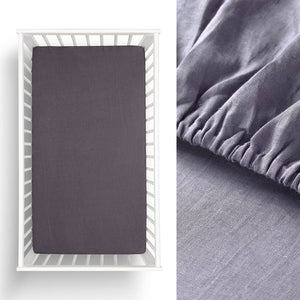 Twin Pack Hemp Cot Fitted Sheet