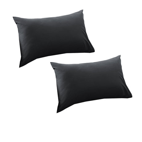 400Tc Bamboo Cotton Pair Of Standard Pillowcases 48 x 73 + 15cm