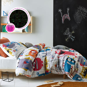Monster Squad Glow in the Dark Quilt Cover Set