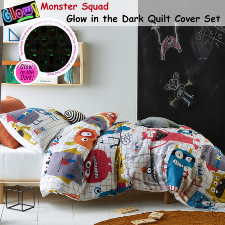 Monster Squad Glow in the Dark Quilt Cover Set