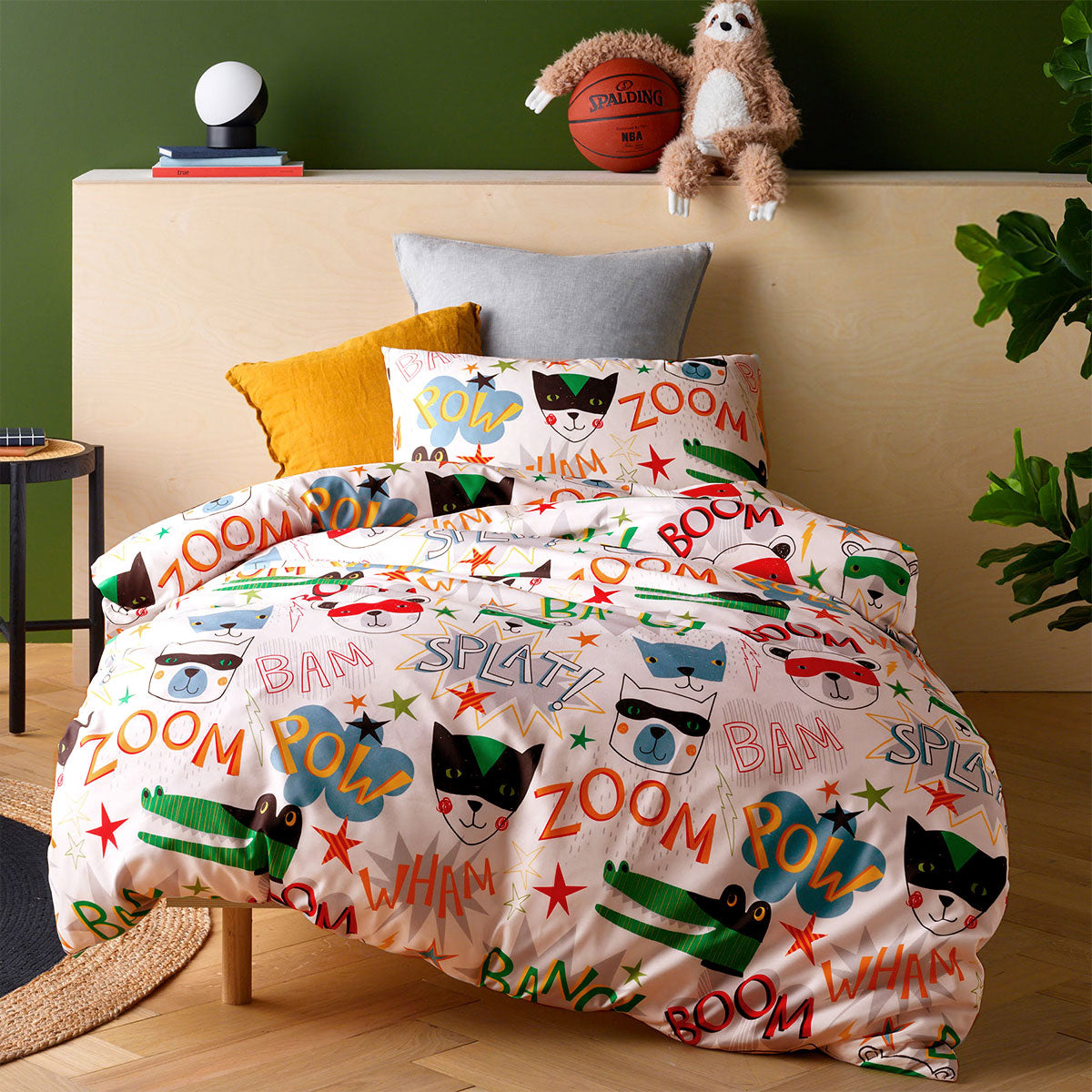 Superhero Quilt Cover Set Single