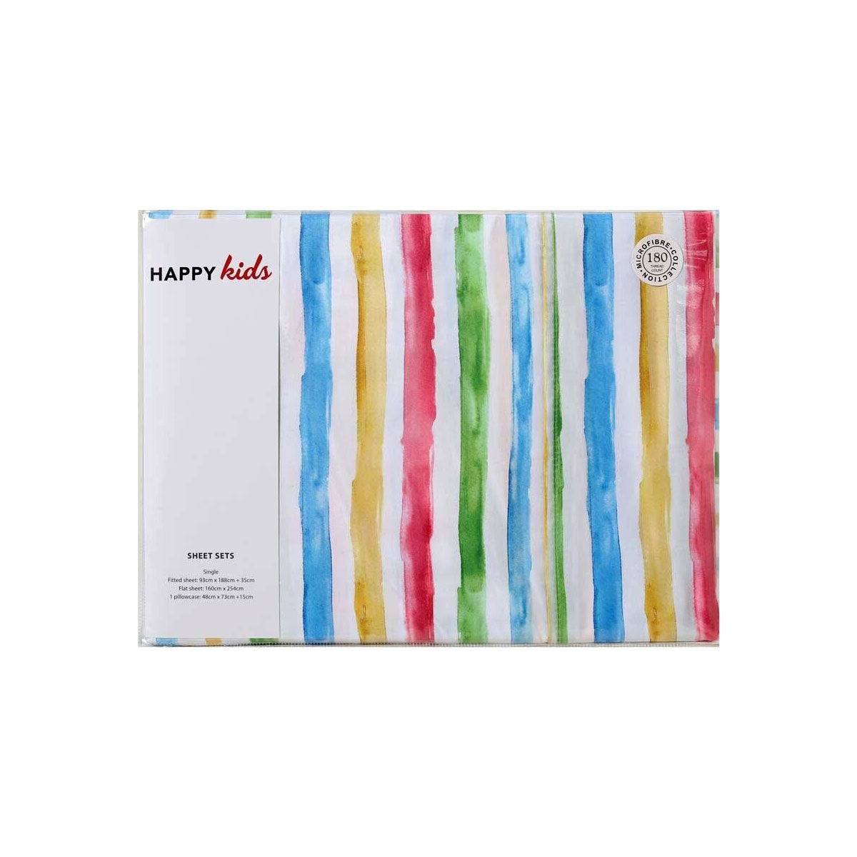 Plain Dyed and Multi Stripes Printed Microfibre Sheet Set