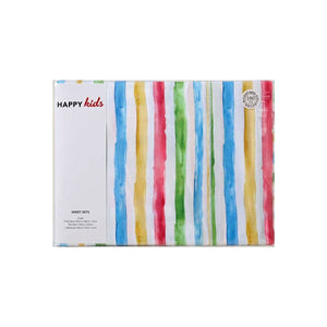 Plain Dyed and Multi Stripes Printed Microfibre Sheet Set