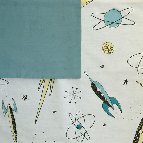 Rocket Boy Chambray Quilt Cover Set