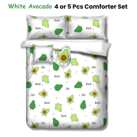White Avocado Kids Adventure Comforter Set 4 and 5 Pcs Options