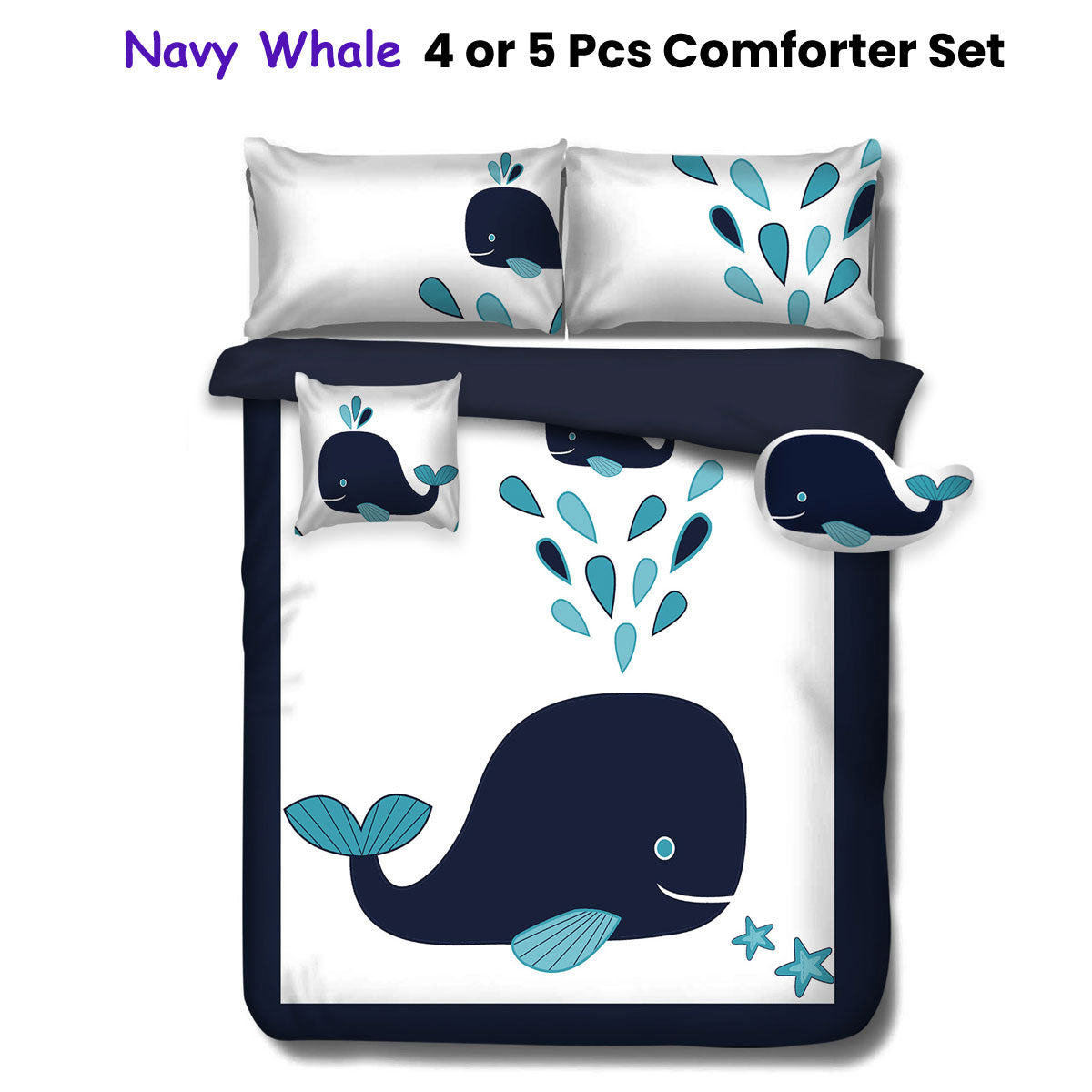 Kids Adventure Comforter Set 4 and 5 Pcs