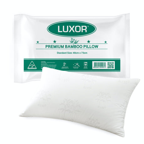 Australian Made Bamboo Cooling Pillow Standard Size Pack