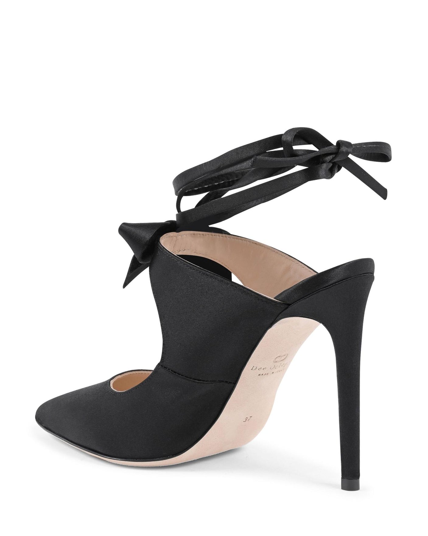 Satin Mule with 10cm Heel