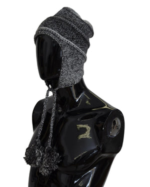 Beanie Hat With Logo Details One Size Men