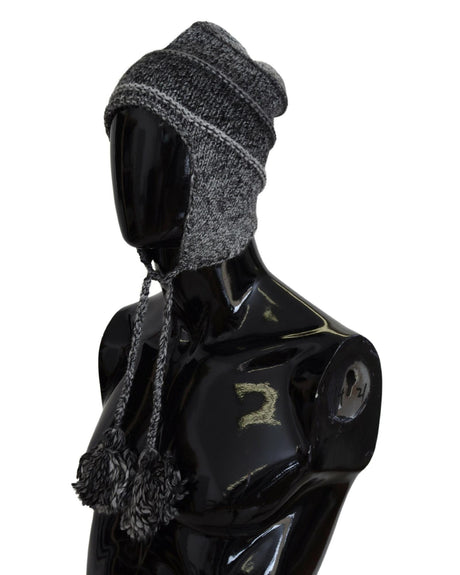 Beanie Hat With Logo Details One Size Men