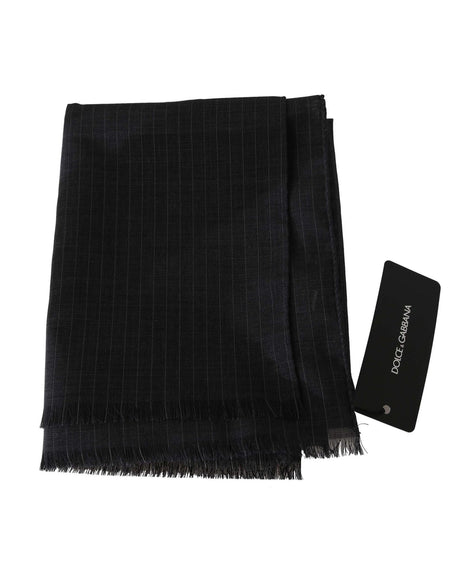 Mens Wool Striped Scarf One Size Men