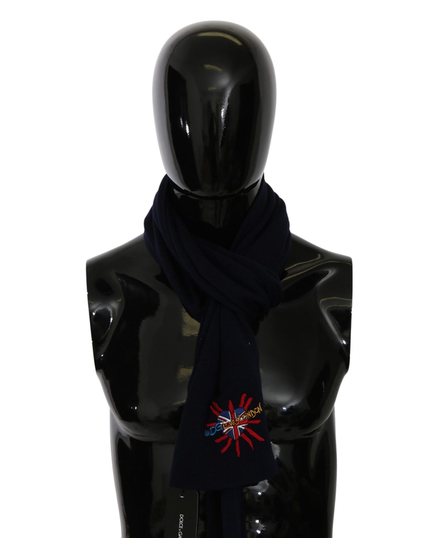 Mens Scarf with Embroidered Logo One Size Men