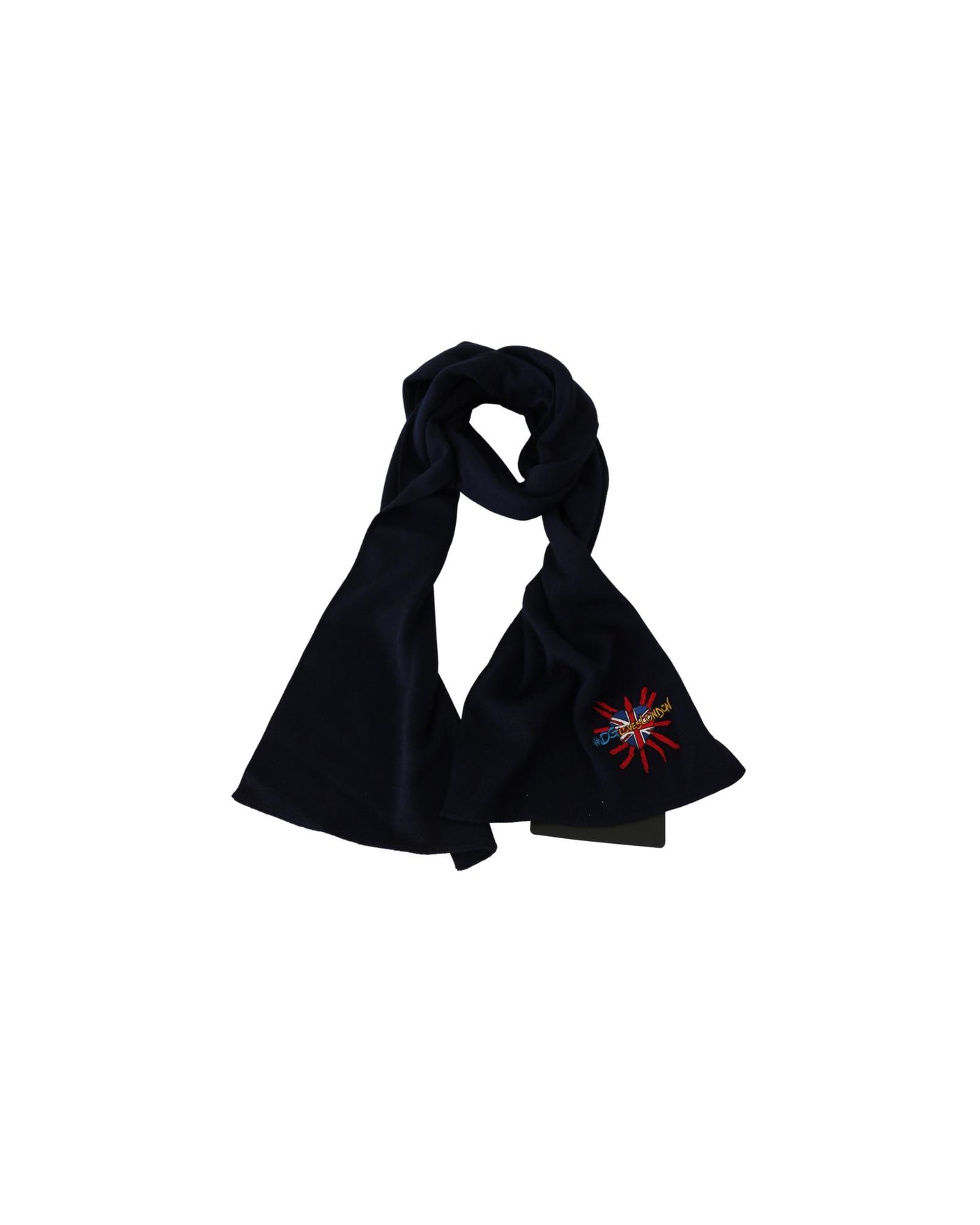 Mens Scarf with Embroidered Logo One Size Men