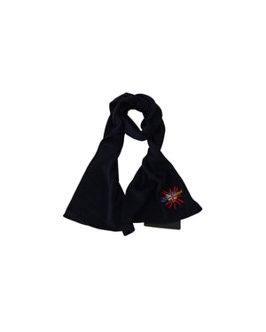 Mens Scarf with Embroidered Logo One Size Men