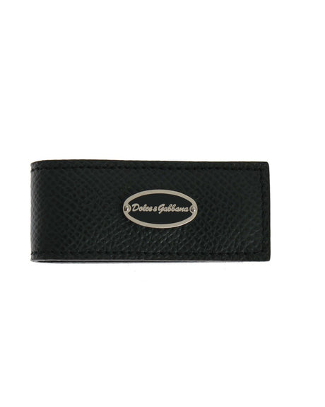 Green Leather Money Bar Clip One Size Men
