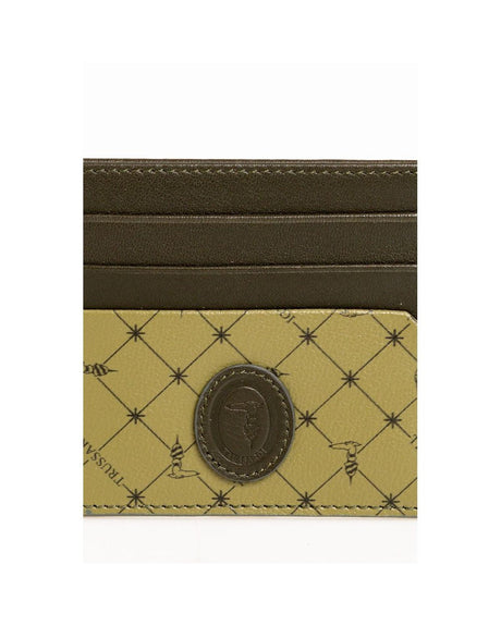 Men's Green Leather Wallet - One Size