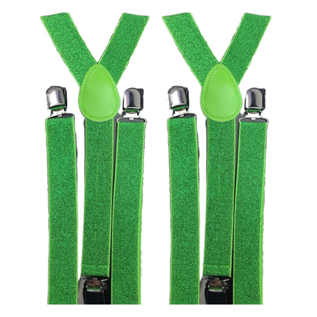 2x Mens Suspenders Braces Adjustable Strong Clip On Elastic Formal Wedding Slim