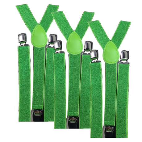 3x Mens Suspenders Braces Adjustable Strong Clip On Elastic Formal Wedding Slim