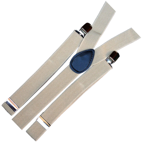3x Mens Suspenders Braces Adjustable Strong Clip On Elastic Formal Wedding Slim