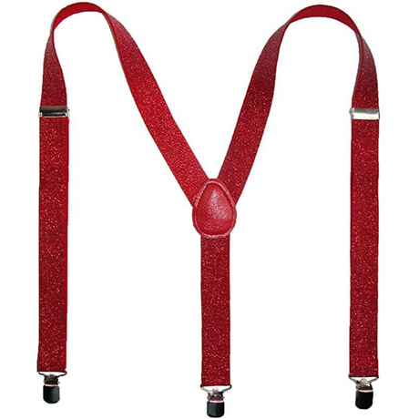 Mens Suspenders Braces Adjustable Strong Clip On Elastic Formal Wedding Slim
