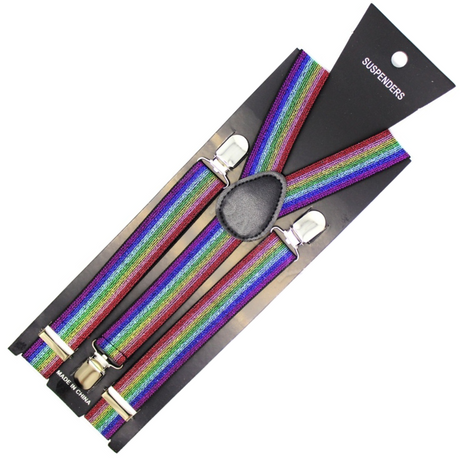 Mens Suspenders Braces Adjustable Strong Clip On Elastic Formal Wedding Slim