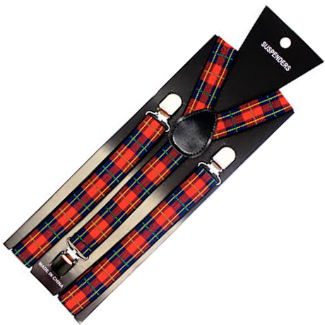 Mens Suspenders Braces Adjustable Strong Clip On Elastic Formal Wedding Slim