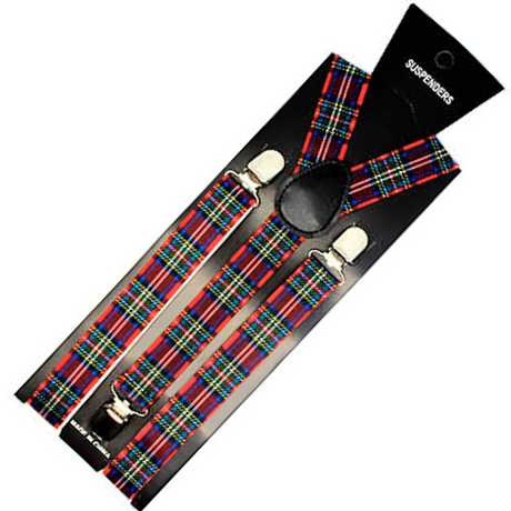 Mens Suspenders Braces Adjustable Strong Clip On Elastic Formal Wedding Slim