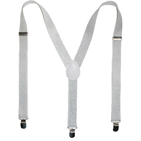 Mens Suspenders Braces Adjustable Strong Clip On Elastic Formal Wedding Slim